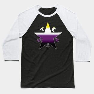 Texas Pride-Nonbinary-Textless Baseball T-Shirt